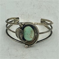 STERLING TURQUOISE CUFF BRACELET