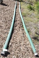 (2) trash/water pump hoses with couplers,