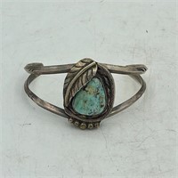 STERLING SILVER TURQUOISE CUFF