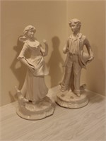 Italian Porcelain Statue Pair