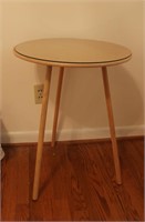 Glass Top Cork/Wood Side Table
