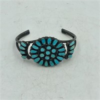 STERLING SILVER TURQUOISE CUFF