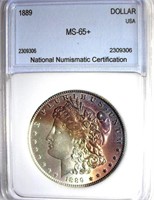 1889 Morgan NNC MS-65+ $425 GUIDE