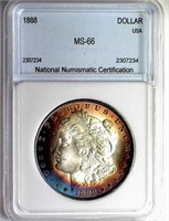 1888 Morgan NNC MS-66 $600 GUIDE