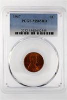 1947 Cent PCGS MS-65 RED