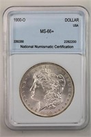 1900-O Morgan NNC MS-66+ $1100 GUIDE