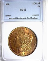 1896 Morgan NNC MS-66 $550 GUIDE