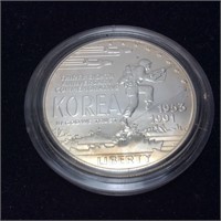 1 OUNCE .999 SILVER KOREAN WAR 30 YEAR