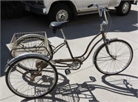 Vintage Schwinn Town & Country three wheel cycle.