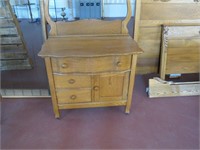 Antique oak commode