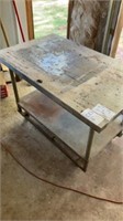 Metal Welding Bench On Casters 48”x29”x 32” Tall