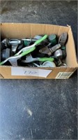 Box Of Casters And 2 Clamps