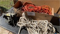 Box Of Extension Cords Drop Light Rope Shop Light