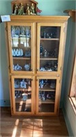 Curio Glass Cabinet  Approx 36”x14”x72” Tall