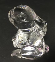 Waterford Crystal Seated Rabbit Figure 3 1/2"