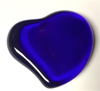 Tiffany & Co Cobalt Blue Elsa Peretti Glass Heart