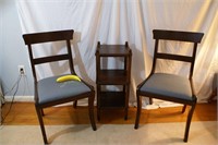 Pair Side chairs, Table Grouping