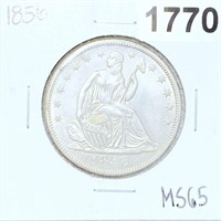 1856 Seated Half Dollar GEM BU