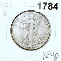 1923-S Walking Half Dollar LIGHT CIRC