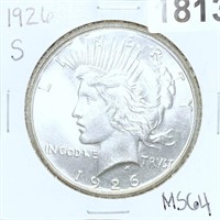 1926-S Silver Peace Dollar CHOICE BU