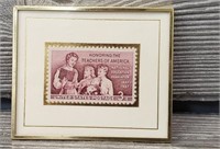 Framed Honoring Teachers Stamp 3 cents