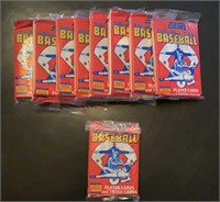 (9) 1988 Score Unopened Baseball Card Packs