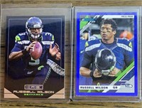Russell Wilson Blue Press/Star & Rookie Cards