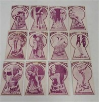 (12) 1940s Mutoscope Keyhole Frolics Cards