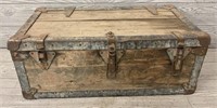 Antique Metal & Wood Trunk