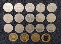 Variety Of (19) Tokens
