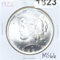1922 Silver Peace Dollar SUPERB GEM BU