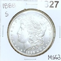 1888-S Morgan Silver Dollar CHOICE BU