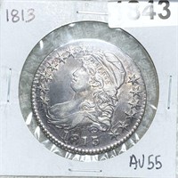 1813 Capped Bust Half Dollar CHOICE AU