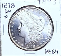1878 Rev '79 Morgan Silver Dollar CHOICE BU