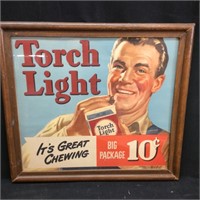1940’S RJ REYNOLDS TORCH LIGHT TOBACCO ADVERTISING