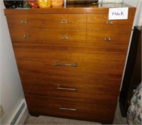 Mid Century solid wood 4 drawer chest,