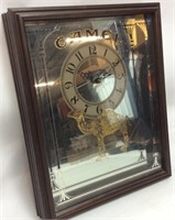 CAMEL MIRROR WALL CLOCK, BATTERY OPERATED