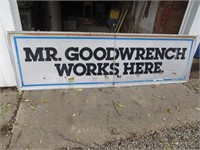Mr. Goodwrench works here 2pc metal sign