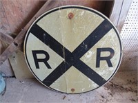 3 ft metal RR sign