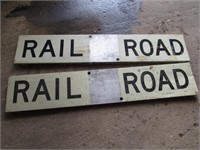 railroad signs(4 ft x 9")
