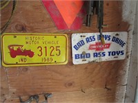 license plates & items