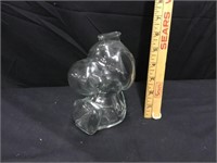 MCM Glass SNOOPY Dog Coin Bank