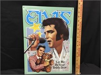 Elvis Presley  TEDDY BEAR Tin Sign