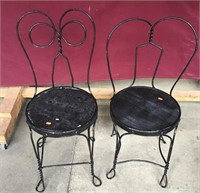 Antique Ice Cream Parlor Chairs