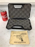 Military 9mm Manual and Handgun Case