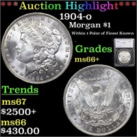 *Highlight* 1904-o Morgan $1 Graded ms66+