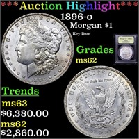 *Highlight* 1896-o Morgan $1 Graded Select Unc