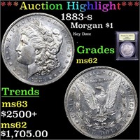 *Highlight* 1883-s Morgan $1 Graded Select Unc
