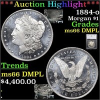 *Highlight* 1884-o Morgan $1 Graded ms66 DMPL