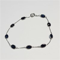 $2500 14K  Sapphire(4ct) Bracelet